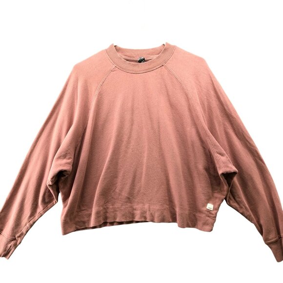 Vuori Sunnyside Crewneck Sweatshirt Womens S Burnt Clay Pink Pullover Organic - Picture 1 of 9